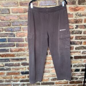 Andi Vintage Y2k Brown Cargo Sweatpants Pants Men's Size Large